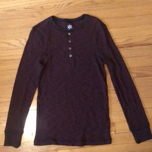 Rock & Republic Maroon Cotton Long Sleeve Shirt